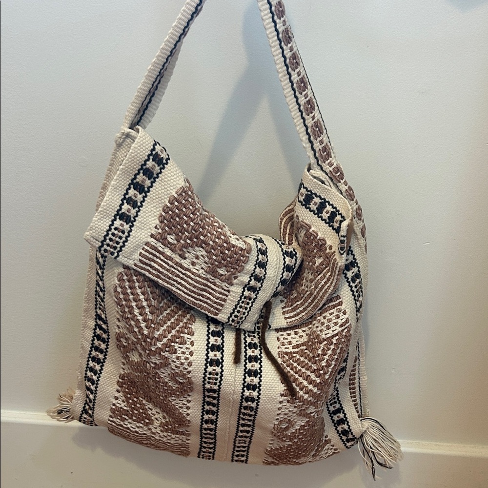 Cream Boho Shoulder Bag